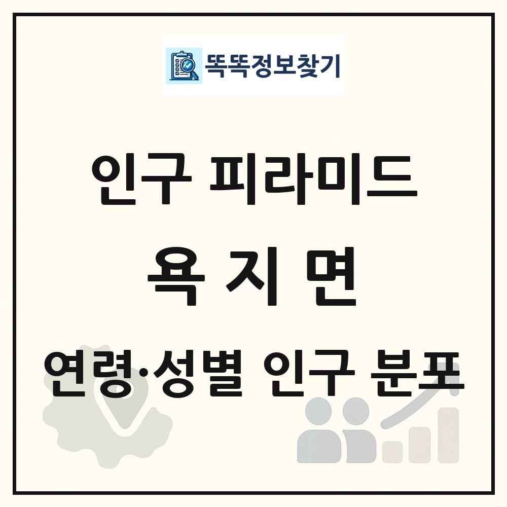 욕지면 인구 피라미드 링크 그림